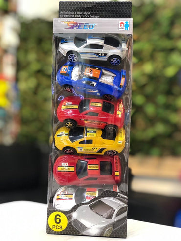 🚗 Set De Carros Colección Speed Card X 6 Un