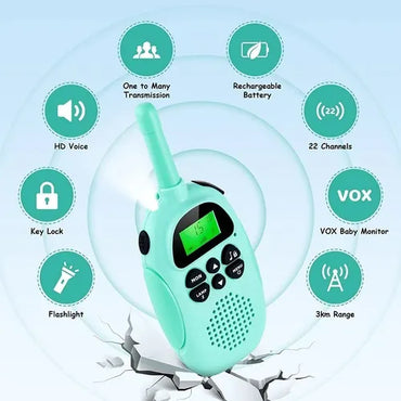 🗣️ Walkie Talkie Niños y Niñas Recargable