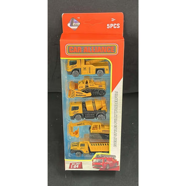 🚧 Set Carros de Construcción Metálicos